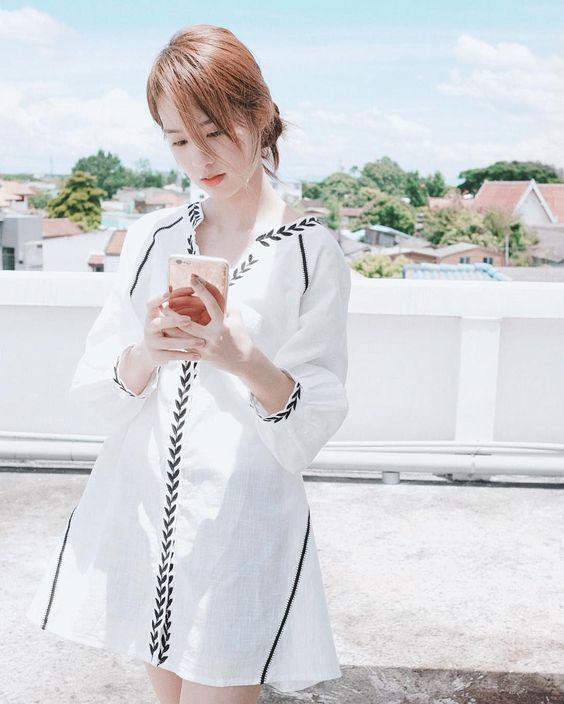 黑白穿搭　夏天